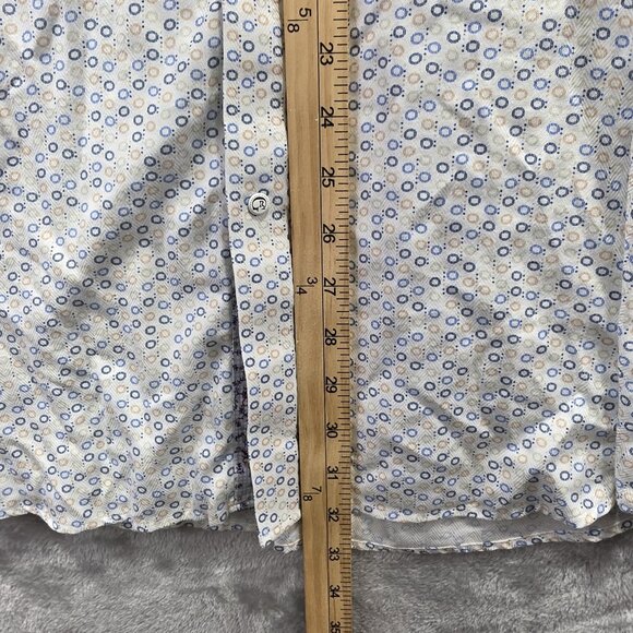 Robert Graham Shirt Mens 2XL Circle Print Tailored Fit Long Sleeve Button Down - Picture 8 of 10